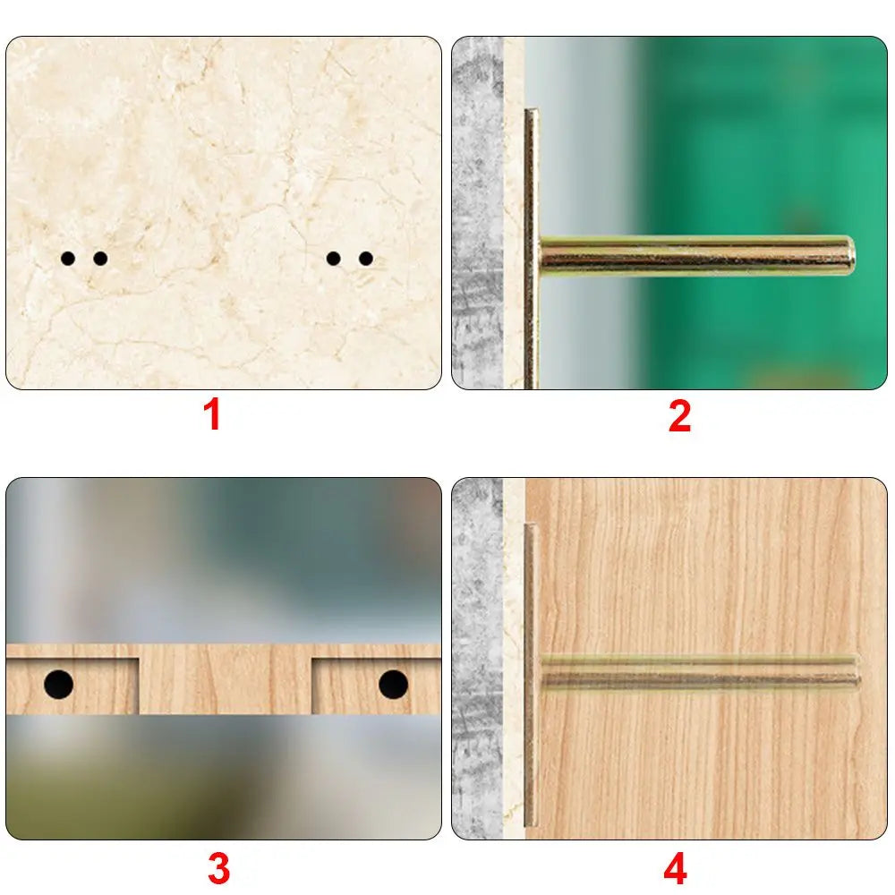 T Shape Metal Shelf Brackets Concealed Brackets Floating Hidden Wall Shelf Supports Screw Mounting Plate High Quality    Home Decor Supply | Online Retail | ShoreShopper.com