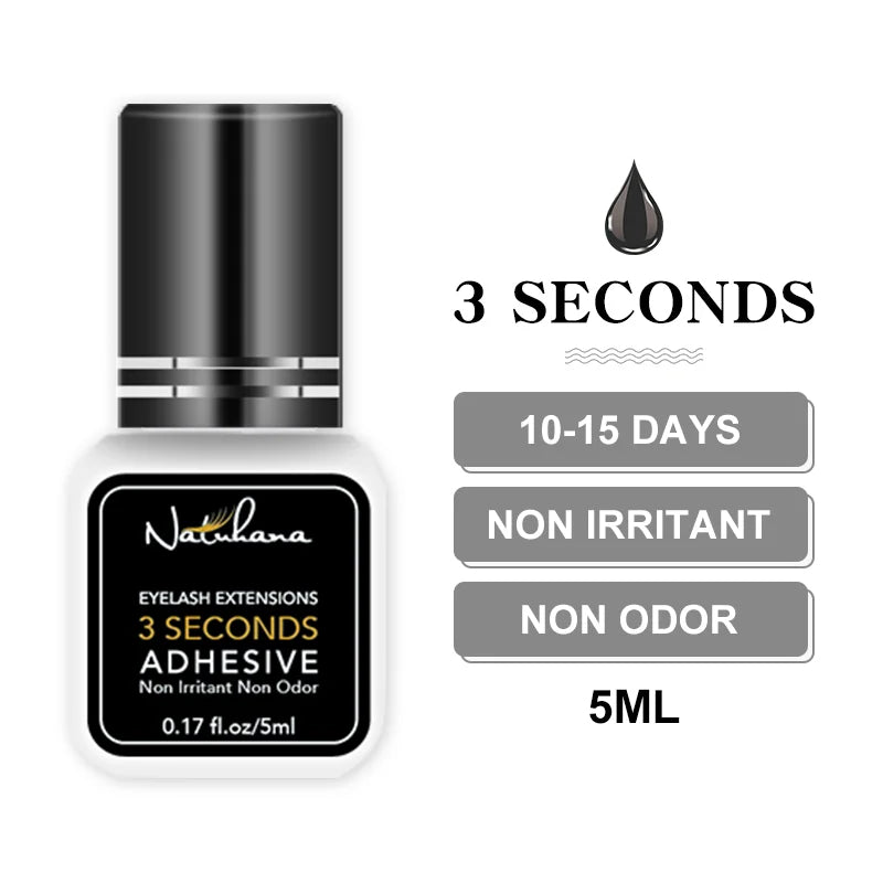Professional 5ml 0.3S 0.5S 1S 2S 3S Eyelash Glue Fast Drying Strong False Eye Lash Extension Glue Adhesive - ShoreCo.Shop