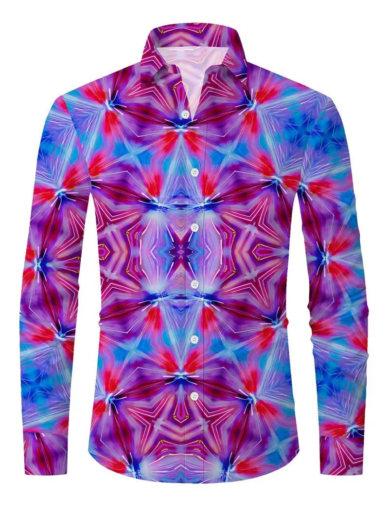 Luxury Floral Leopard Print Button-Down Shirt - Long Sleeve Paisley Business Casual Top    Home Decor Supply | Online Retail | ShoreShopper.com