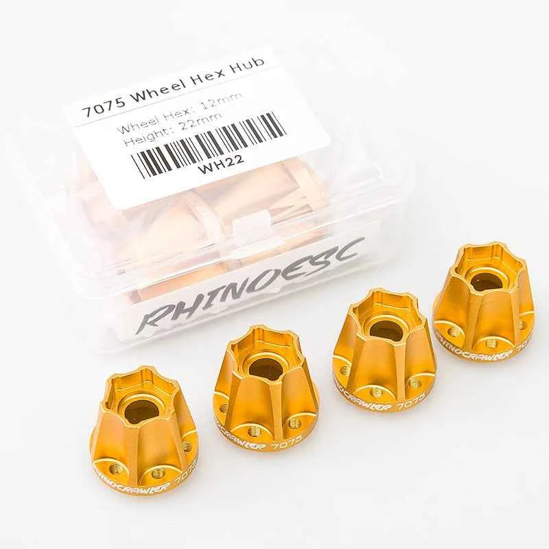 RhinoRC 2.2 inch Narrow Carbon Fiber Aluminum Pro LightWeight RC Car Crawler Wheel Pro Shafty MOA