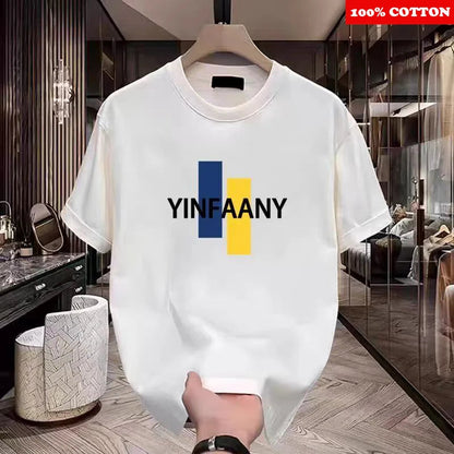 Fashion Paris Print T-shirt Men's Summer New 2025 New 100% Cotton Neck Short Short Sleeve Tee Gym Casual comfort Sports Top Men    Home Decor Supply | Online Retail | ShoreShopper.com