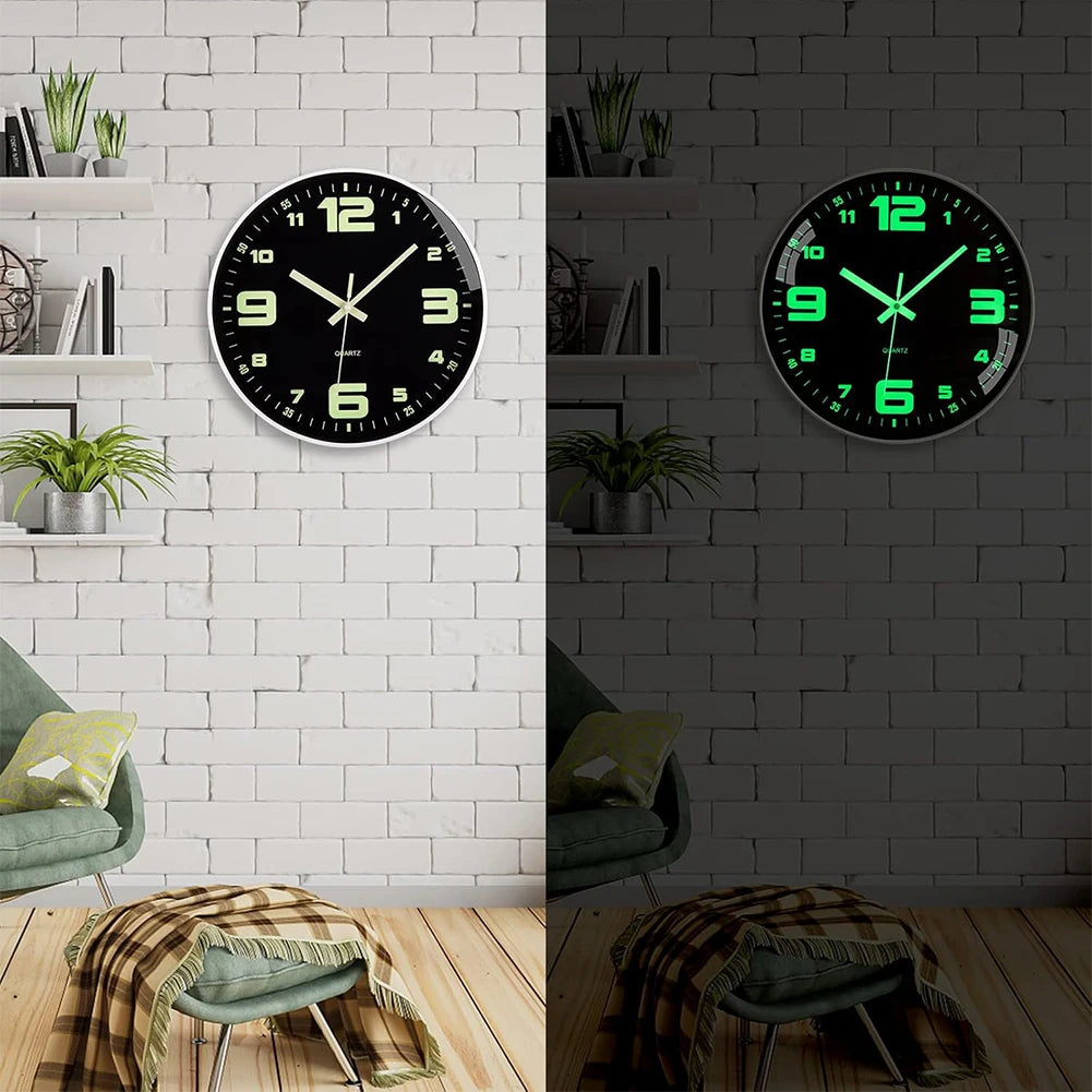 Glow In The Dark Luminous Numbered Round Clock    Home Decor Supply | Online Retail | ShoreShopper.com
