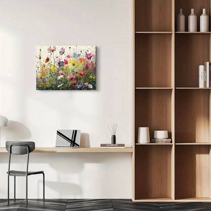 Vibrant Floral Canvas Wall Art - 11.8x15.7in Framed Decor for Home & Office, Perfect Gift for Any Room    Home Decor Supply | Online Retail | ShoreShopper.com
