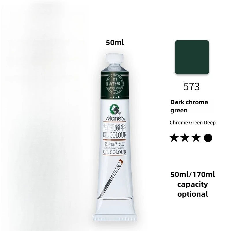 Maries Oil Paint 50ML Oil Painting Art Creation Pigment Large Oil Paint Paint Single Commonly Used 24 Colors    Home Decor Supply | Online Retail | ShoreShopper.com