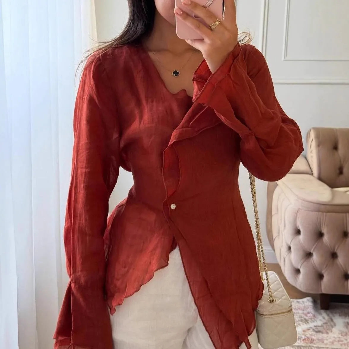Women Blouses 2026 Spring Summer Long Sleeve Blouse Woman Blouse Shirt Office Elegant Work Shirt Top Blusas Mujer De Moda    Your Coastal Marketplace | Shoreshopper.com