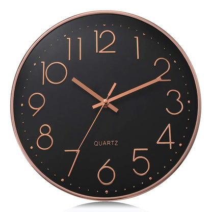 8 Inch Easy To Read Wall Clock Classic Elegant Modern Silent Quartz Clocks for Living Room Bedroom Office Study    Home Decor Supply | Online Retail | ShoreShopper.com