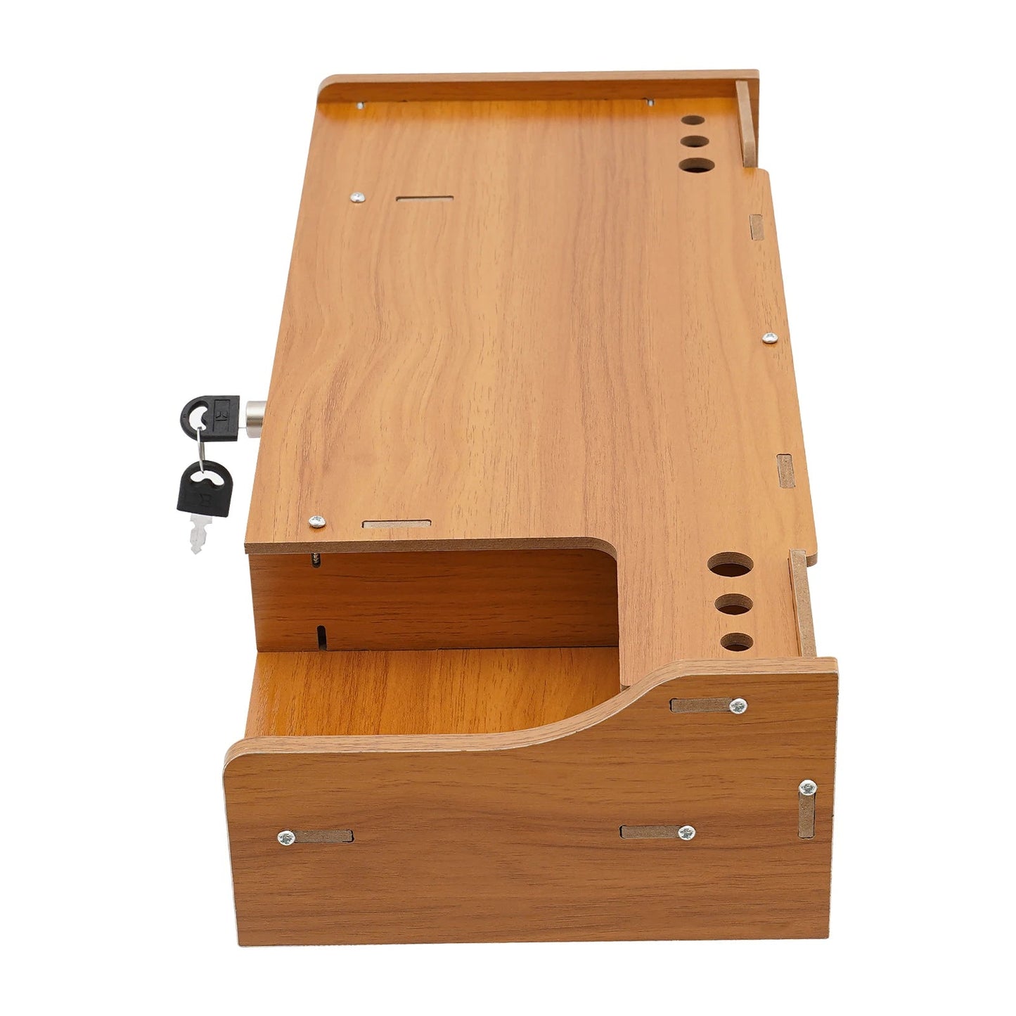 Wooden Desk Organizer W/ Drawer File Storage Desk Monitor Riser Computer Stand    Home Decor Supply | Online Retail | ShoreShopper.com