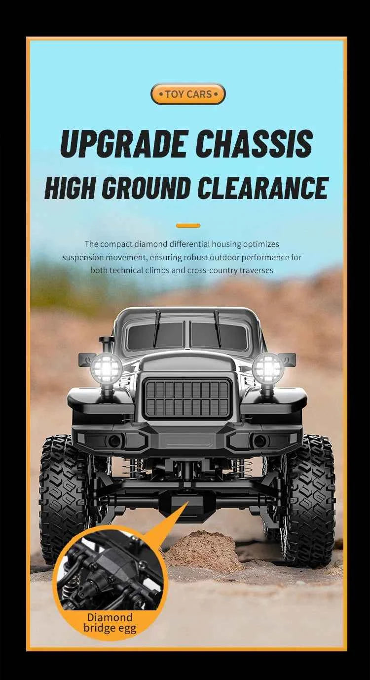 RC Car C8813 Full Proportional Throttle Pickup Truck Model Remote Control Toy 4WD Climbing Off-Road Rc Remote Control Car Gift