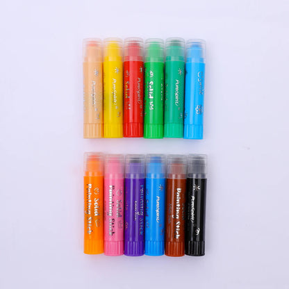 8/12 Colors Crafts Paint Sticks Color Solid Painting Stick Washable Paint Sticks Drawing Graffiti Art for Kids and Students    Home Decor Supply | Online Retail | ShoreShopper.com