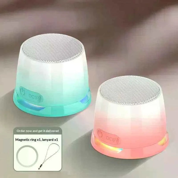 1 Set Loud Sound Portable Speaker With Color Light Phone Stand Bluetooth Speaker Stocking Stuffers For Teens Christmas Gifts