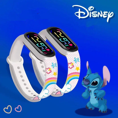 Disney Stitch Digital Kids' Watches Anime Figures LED Luminous Watch Touch Waterproof Electronic Sports Watch Kids Birthday Gift    Home Decor Supply | Online Retail | ShoreShopper.com