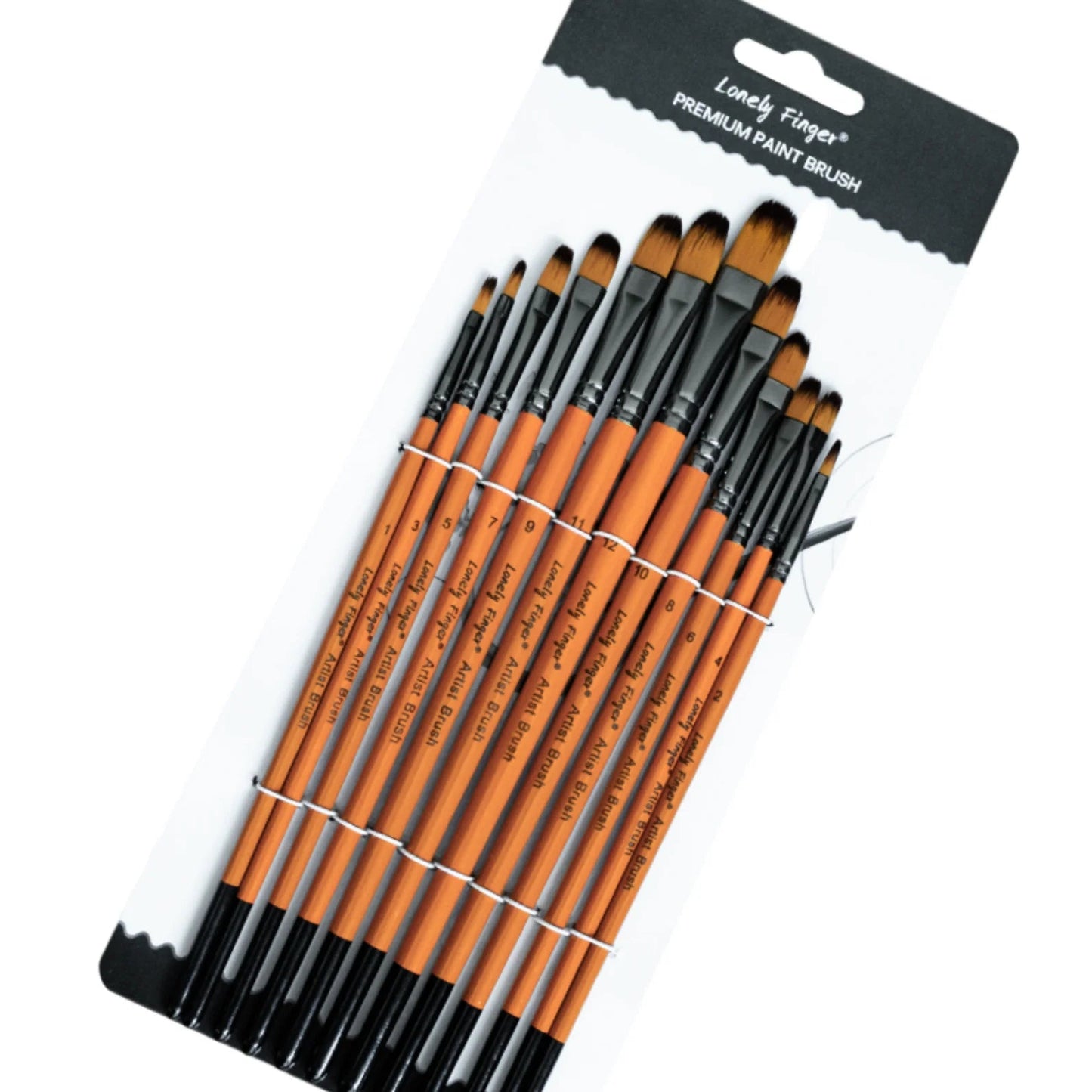 12/48pcs Premium Flat Art Paintbrush Set Durable Anti-Shedding Synthetic Nylon Bristles for Watercolor Acrylics Gouache Painting    Home Decor Supply | Online Retail | ShoreShopper.com