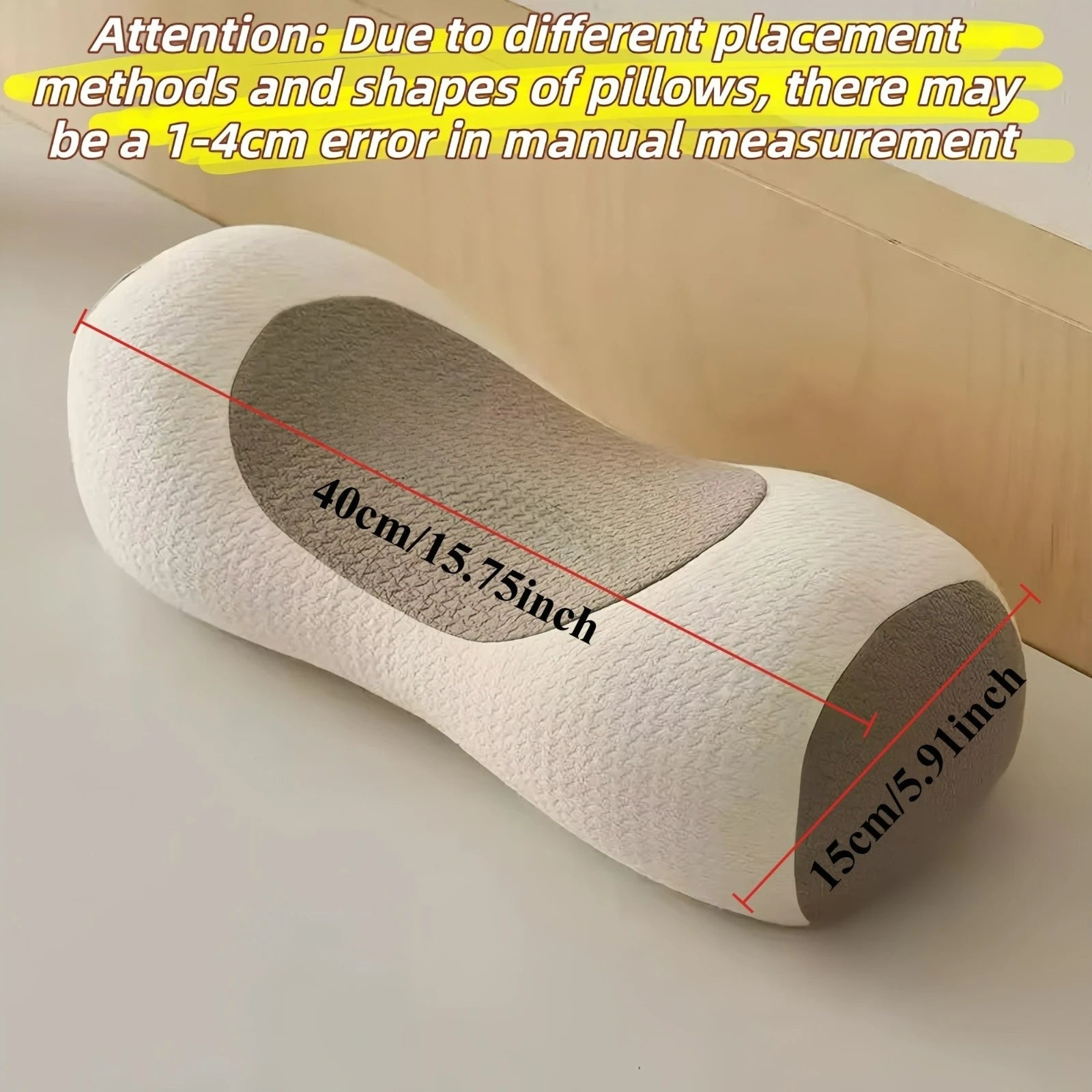 Ergonomic Buckwheat Pillow Adjustable Height Breathable Hypoallergenic Pillow with Removable Cover Cervical Spine & Head Back - ShoreCo.Shop