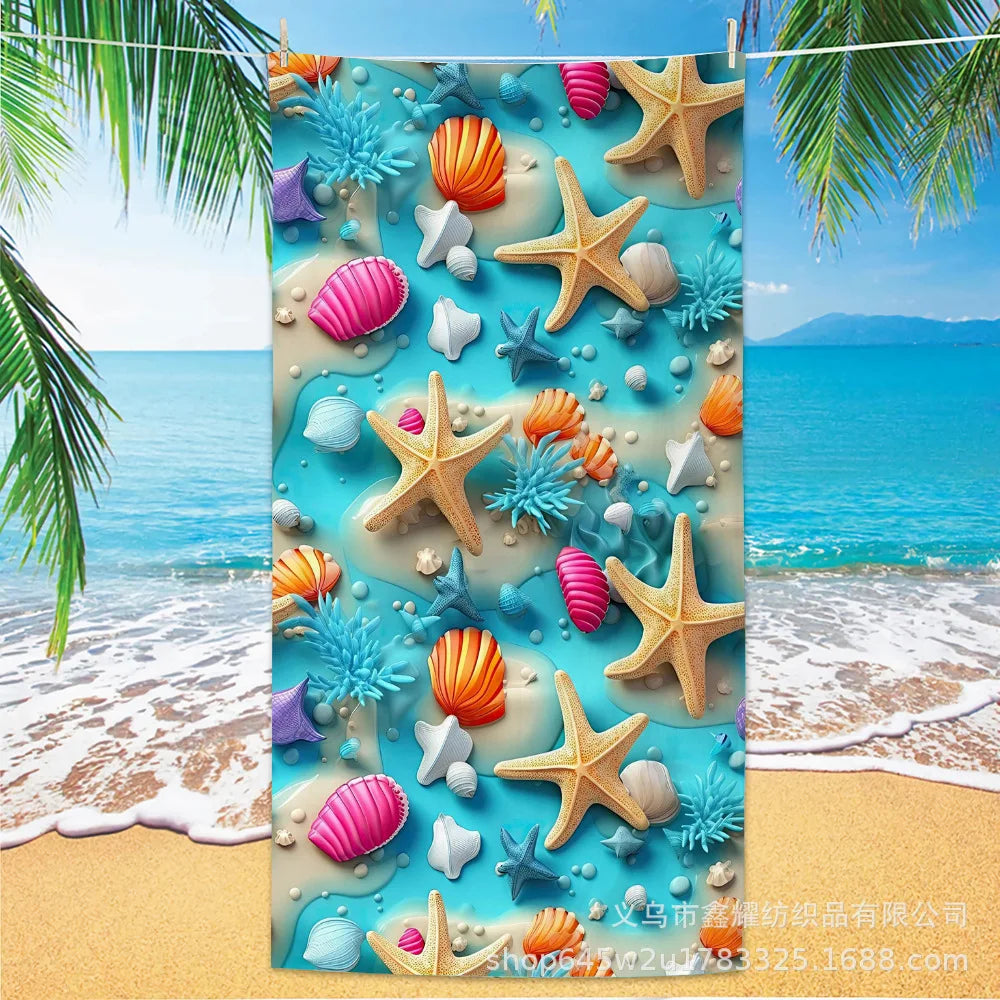 Beach Turtle Animal Printed Beach Towel, Quick Drying Absorbent Beach Towel Outdoor Sports Swimming Beach Towel Face Towel Towel    Your Coastal Marketplace | Shoreshopper.com