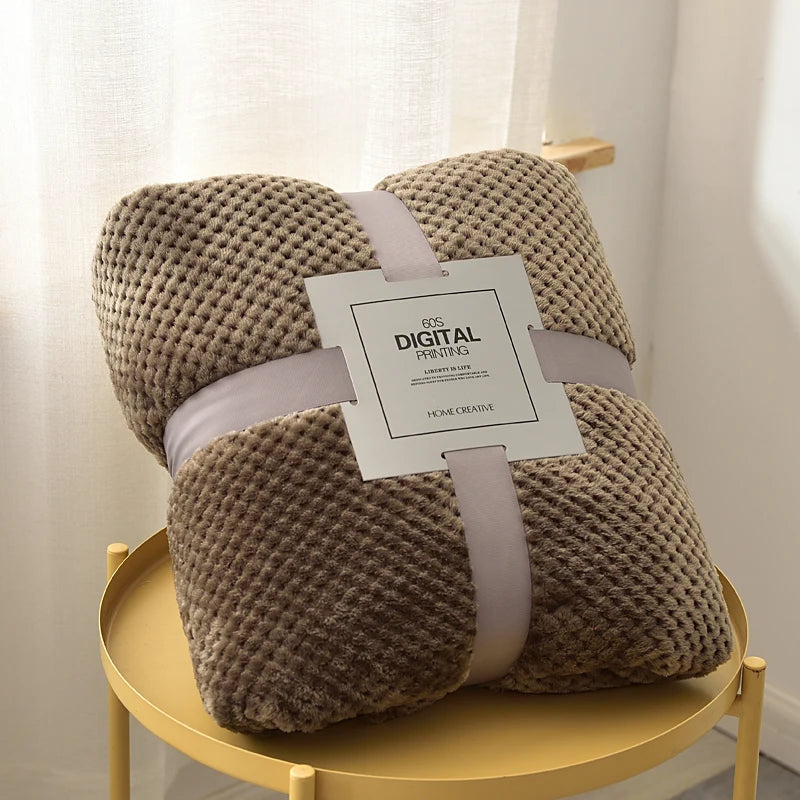 Fluffy Coral Velvet Blanket Flannel Plush Comfortable Thickened and Warm Soft Sofa Throw Blanket for Air-Conditioned Room Luxury    Your Coastal Marketplace | Shoreshopper.com