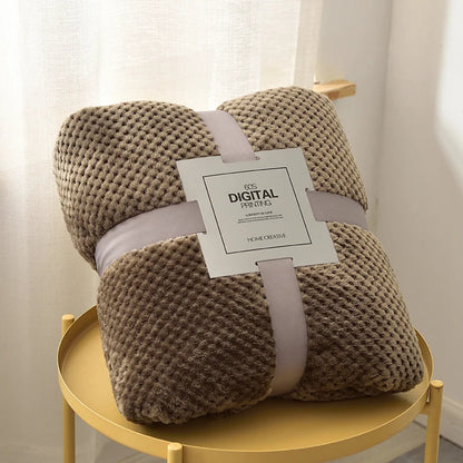 Fluffy Coral Velvet Blanket Flannel Plush Comfortable Thickened and Warm Soft Sofa Throw Blanket for Air-Conditioned Room Luxury    Your Coastal Marketplace | Shoreshopper.com