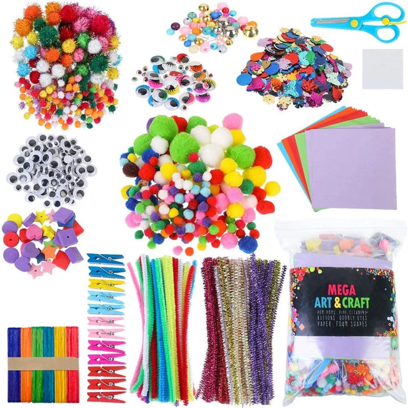 Arts and Crafts Supplies for Kids DIY Crafting School Kindergarten Homeschool Supplies Arts Set Toys for Children    Home Decor Supply | Online Retail | ShoreShopper.com
