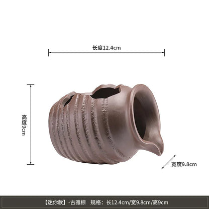 Ceramic Waterfall Jug - Circulating Clay Pot Fountain for Garden, Fish Tank & Courtyard Decor | Handmade Rustic Water Feature    Home Decor Supply | Online Retail | ShoreShopper.com