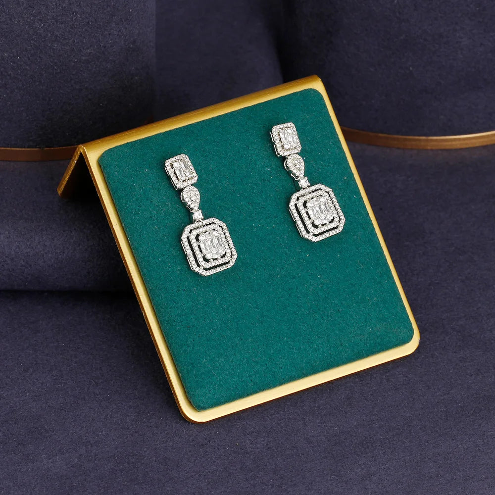 Bridal jewelry set, ladies' earrings and necklace set, rhinestone and crystal wedding jewelry set, 3 pieces of gifts    Home Decor Supply | Online Retail | ShoreShopper.com