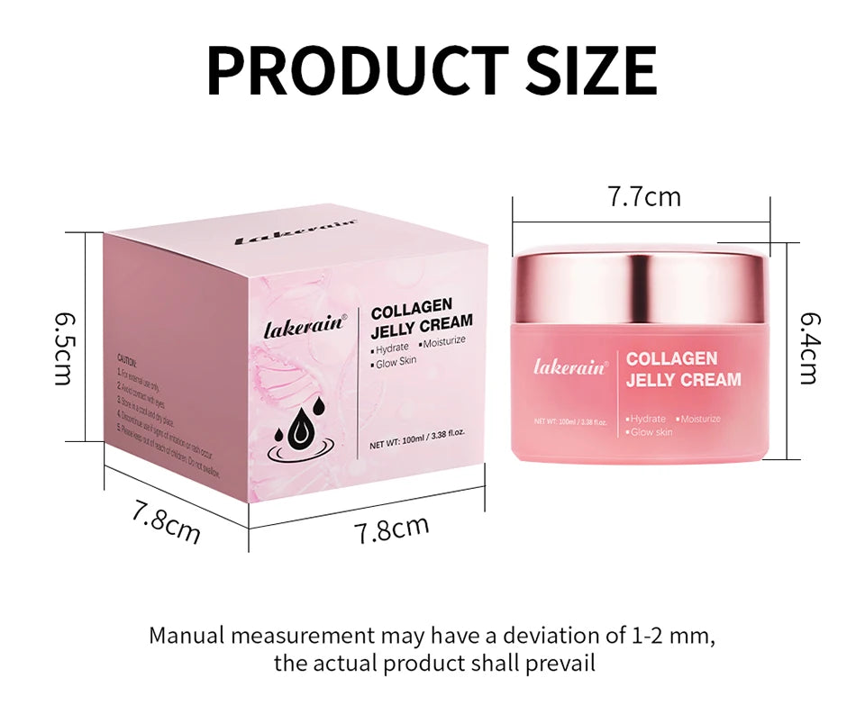 Anti Aging Collagen Face Cream 100ml Niacinamide Moisturizer Hydrating Gel For Tightening Soothing Firmness Skincare - ShoreCo.Shop
