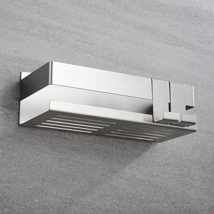 Stainless Steel Shower Shelf Without Drilling Wall Mounted Shower Caddy Basket with Hooks for Bathroom Kitchen Shelf Organizer    Home Decor Supply | Online Retail | ShoreShopper.com