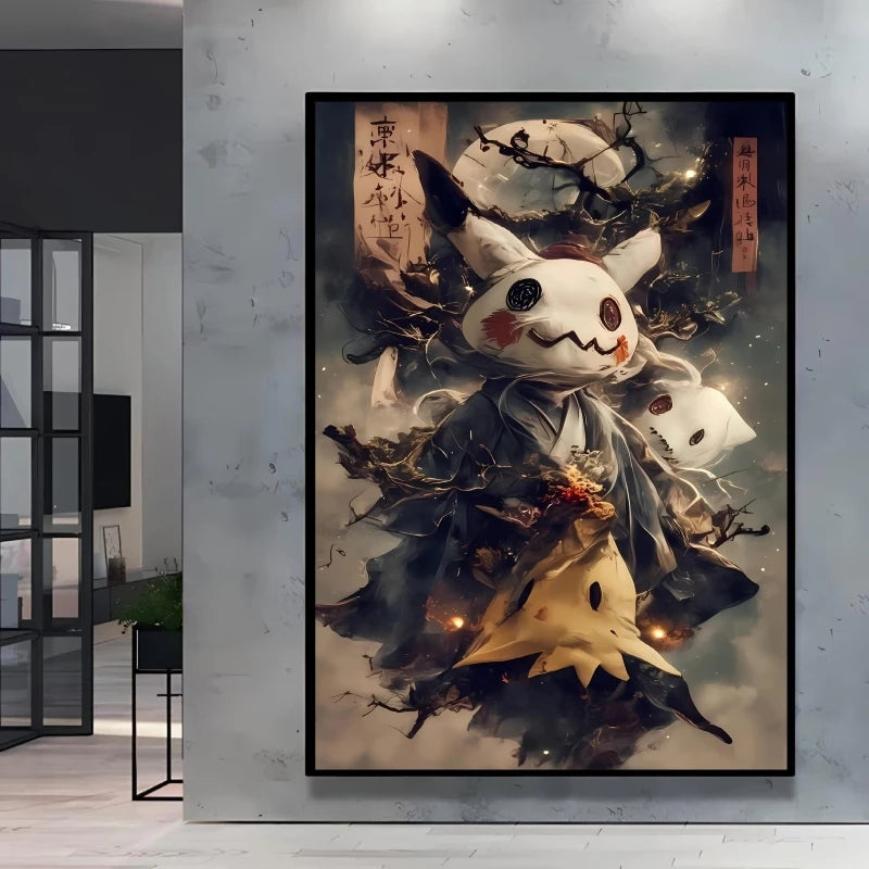 High Quality Pokemon Arcanine Pikachu Wall Painting with Unique Designs and Gorgeous Colors Adding A Touch of Brightness To Wall    Home Decor Supply | Online Retail | ShoreShopper.com