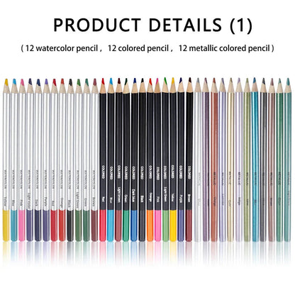 Art Painting Set 83pcs Art Sketching Set Color Lead Pencil High Quality Set Art Professional School Drawing Supplies    Home Decor Supply | Online Retail | ShoreShopper.com