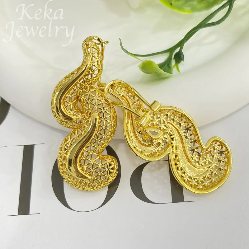 Dubai Golden Jewelry Sets for Women Luxury Italian Bridal Necklace Pendant Earrings Wedding Party Accessories Lady Gifts    Home Decor Supply | Online Retail | ShoreShopper.com
