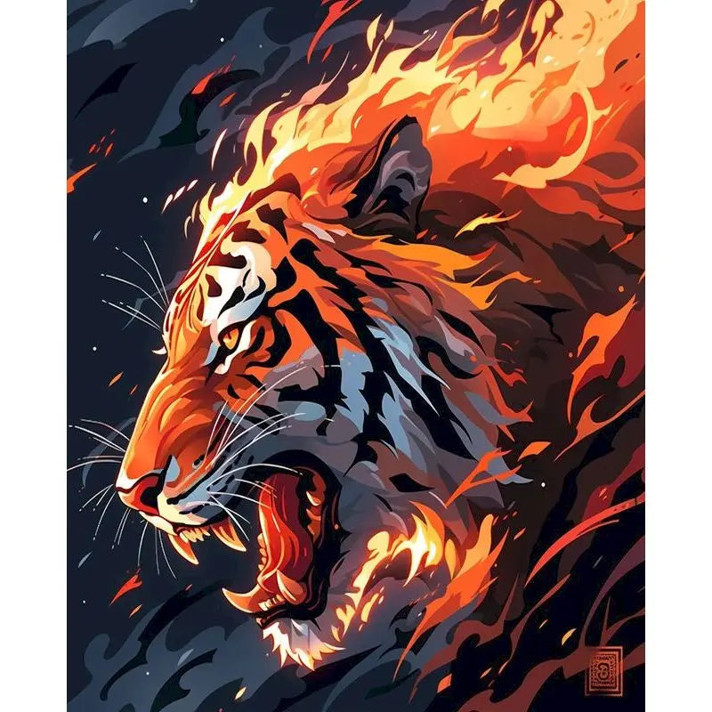 Diy Paint By Numbers For Adults Beginners Wolf Animals Acrylic Painting By Number Kits Home Decoration Framelessless    Home Decor Supply | Online Retail | ShoreShopper.com