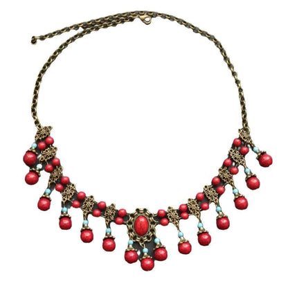 Retro Ethnic Exotic Style Headwear with Eyebrows Water Droplets Tassels Hair Strands Bohemian Headwear Accessories Jewelry