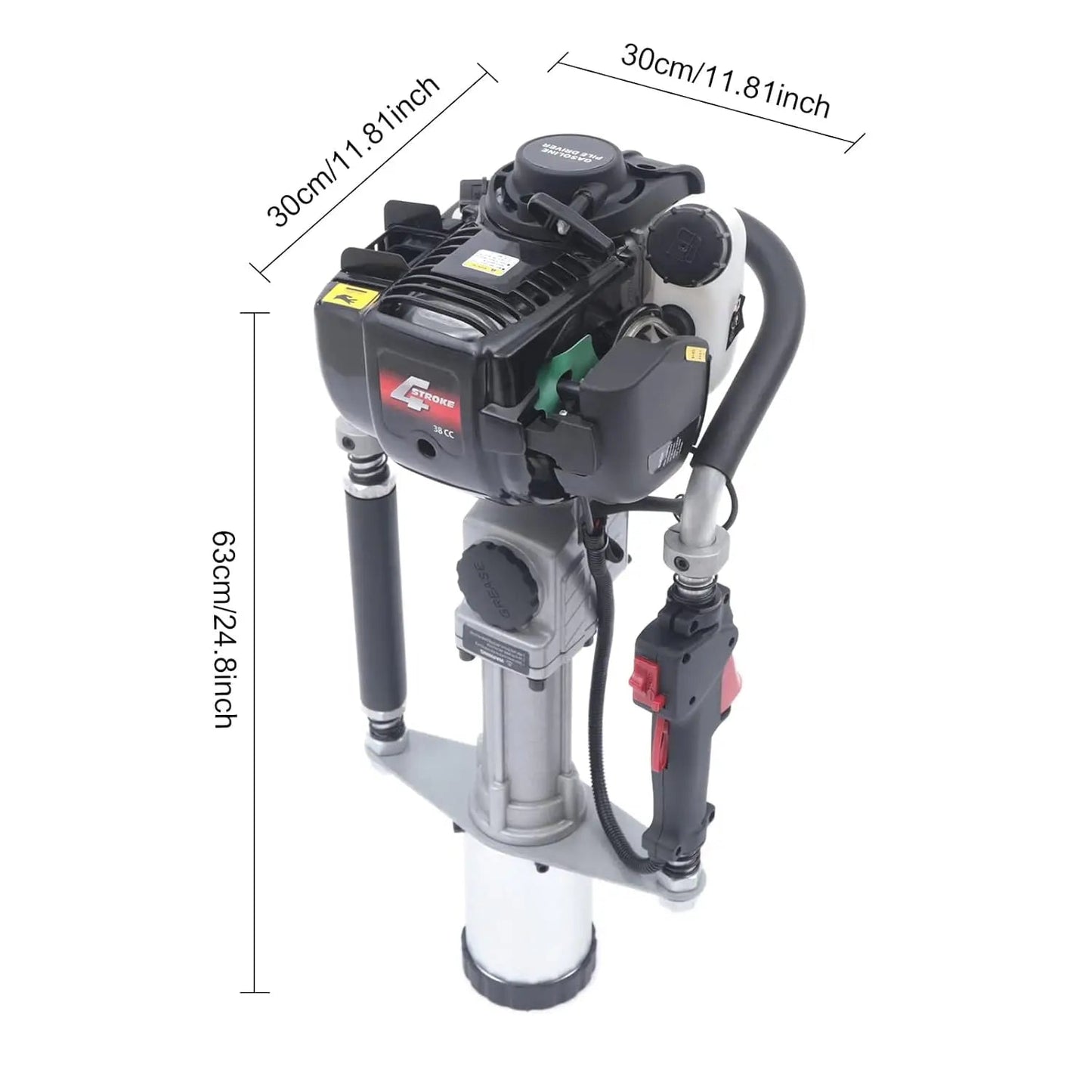 37.7CC 4 Stroke Gas-Powered T Post Driver, Gas Powered Pile Driver with Storage Box, Single Cylinder , Customized    Home Decor Supply | Online Retail | ShoreShopper.com