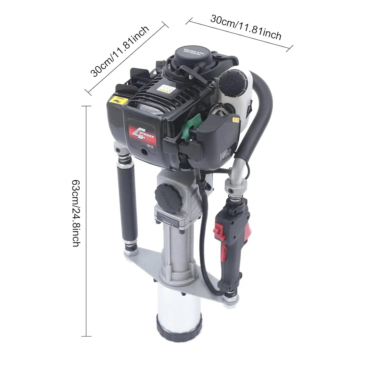 37.7CC 4 Stroke Gas-Powered T Post Driver, Gas Powered Pile Driver with Storage Box, Single Cylinder , Customized    Home Decor Supply | Online Retail | ShoreShopper.com