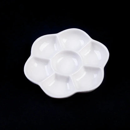 Artsecret 1 pc Simple White Ceramic Multi-Compartment Palette Pigment Mixing Palette Art Supplies Multiple Variants Available    Home Decor Supply | Online Retail | ShoreShopper.com
