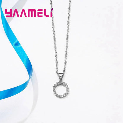 925 Sterling Silver Jewelry Set Necklace And Earrings For Women Party Wedding Engagement Accessories    Home Decor Supply | Online Retail | ShoreShopper.com