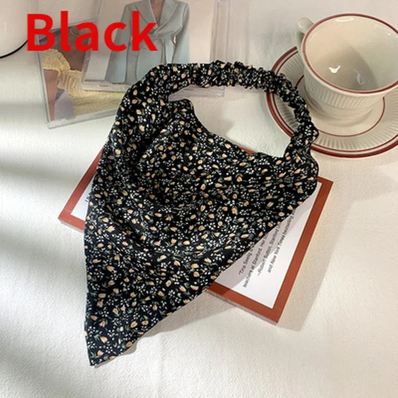 Floral Kerchief Headwear Wrist Head Wrap Scarf Triangular Headscarf Accessories Hair Band Fashion Women Hats Creative Gifts    Your Coastal Marketplace | Shoreshopper.com