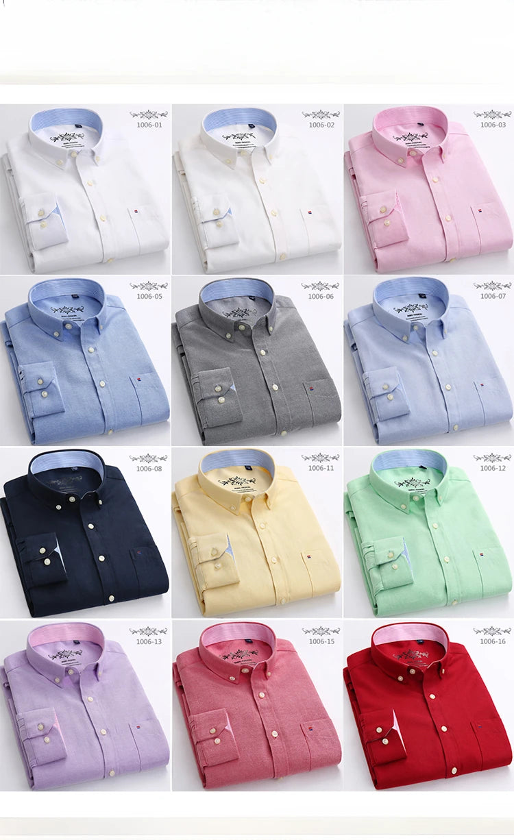 New in shirt long-sleeve shirts for men slim fit formal plian shirt single pocket office clothes soft plaid cotton designer tops    Home Decor Supply | Online Retail | ShoreShopper.com