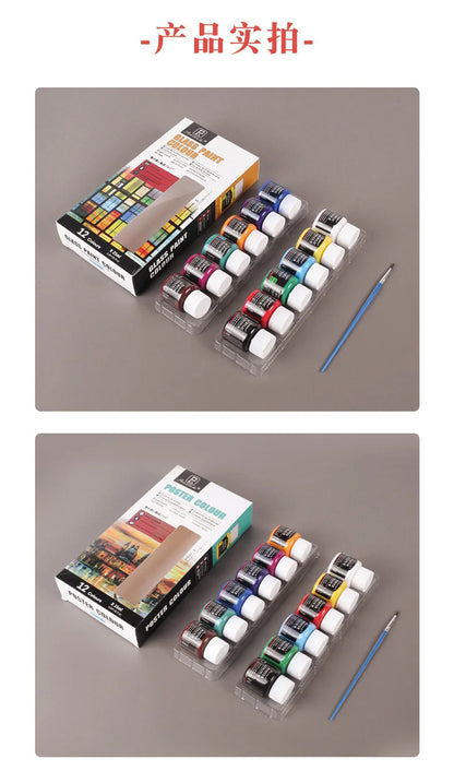 Acrylic Paint Set 6/12 Colors 25ml,Water-Proof Portable Art Rich Pigments for DlY Craft,Drawing,Painting,Canvas, Rock    Home Decor Supply | Online Retail | ShoreShopper.com