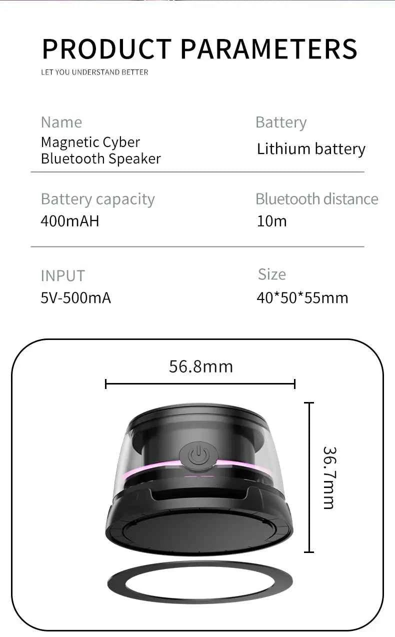 2025 New speakers home Rhythmic lighting Top shell vibration Plastic Material M8 LZ-B8 For Sooyn Portable Audio speaker gaming