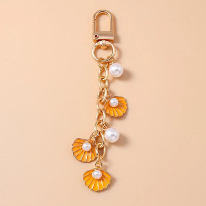 Fashion Summer Beach Shell Pearl Starfish Keychain for Women Men Car Key Handbag Purse Hanging Key Chains DIY Accessories    Your Coastal Marketplace | Shoreshopper.com