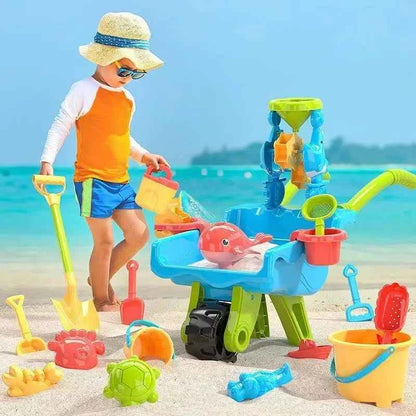 New beach water play cart, bulldozer, children's outdoor toys, beach water play outdoor beach toys