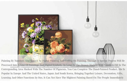 DIY Paint by Numbers Kit for Adults - Natural Scenery & Botanical Canvas Art    Home Decor Supply | Online Retail | ShoreShopper.com