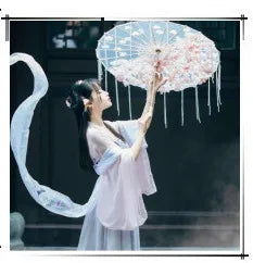 Transparent Silk Umbrella Dance Craft Umbrella Photography Decoration Ceiling Ancient Costume Prop Umbrella Women Hanfu Cosplay    Your Coastal Marketplace | Shoreshopper.com