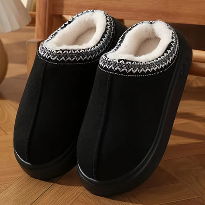 CloudComfort Plush Fleece Lined Slippers - Soft Sole Warm Indoor & Outdoor House Shoes for Men & Women    Your Coastal Marketplace | Shoreshopper.com