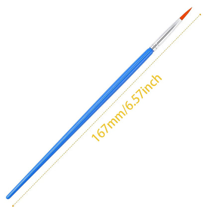 30Pcs Paint Brushes Small for Students - Fine Detail Set for Classroom, Model, Canvas, Face, Nail Art, Acrylic, Watercolor, and    Home Decor Supply | Online Retail | ShoreShopper.com