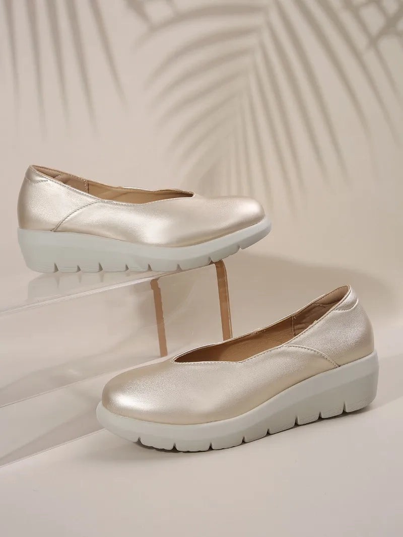 2025 New Women Fashion Wedge Heel Pumps Spring Summer Lightweight Platform Woman Soft Sole Comfort Casual Shoes Женская Обувь    Your Coastal Marketplace | Shoreshopper.com