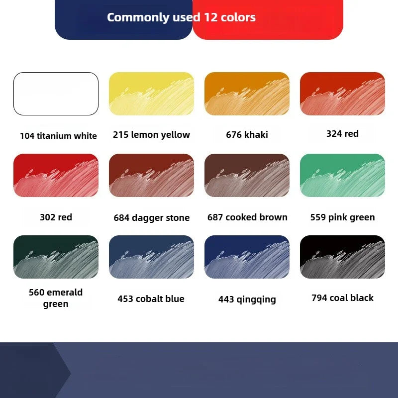 Marie's Oil Paint 170ML Oil Painting Art Creation Pigment Large Oil Paint Paint Single Commonly Used 24 Colors    Home Decor Supply | Online Retail | ShoreShopper.com