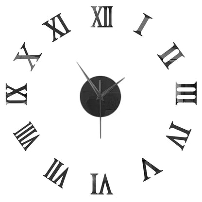 2D/3D Large Roman Numeral Acrylic Mirror Wall Clock Sticker Fashion DIY Quartz Clocks Watch Home Decoration Living Room Stickers    Home Decor Supply | Online Retail | ShoreShopper.com