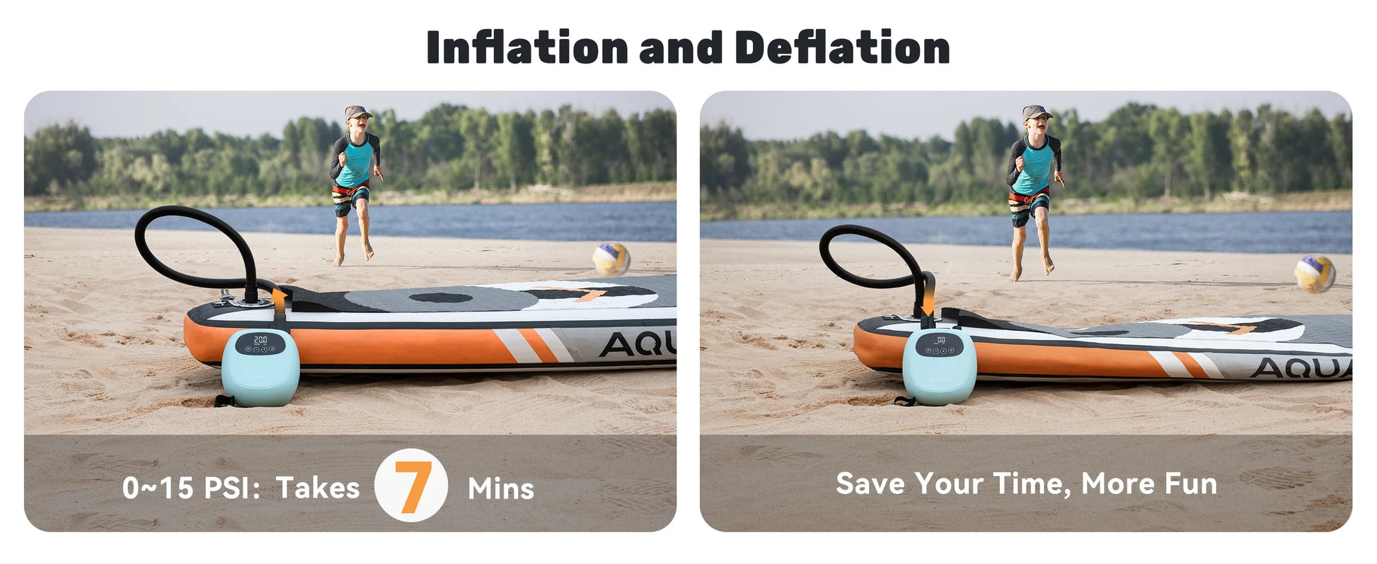 dwndpump Electric 20PSI SUP Pump 38.48Wh Battery Paddle Board Inflation Deflation for Kayak Boat Surfing Board Stand Up Paddle    Home Decor Supply | Online Retail | ShoreShopper.com