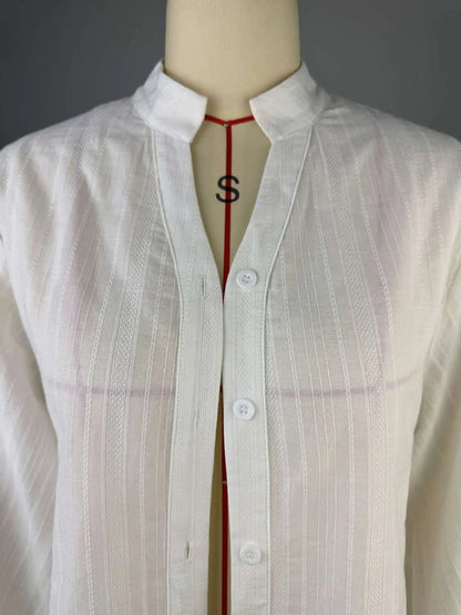 Fashion White Shirts Women Long Sleeve Oversize Blouse 2025 New Spring Summer Basic Tops Cotton Chic Shirt for Women    Your Coastal Marketplace | Shoreshopper.com
