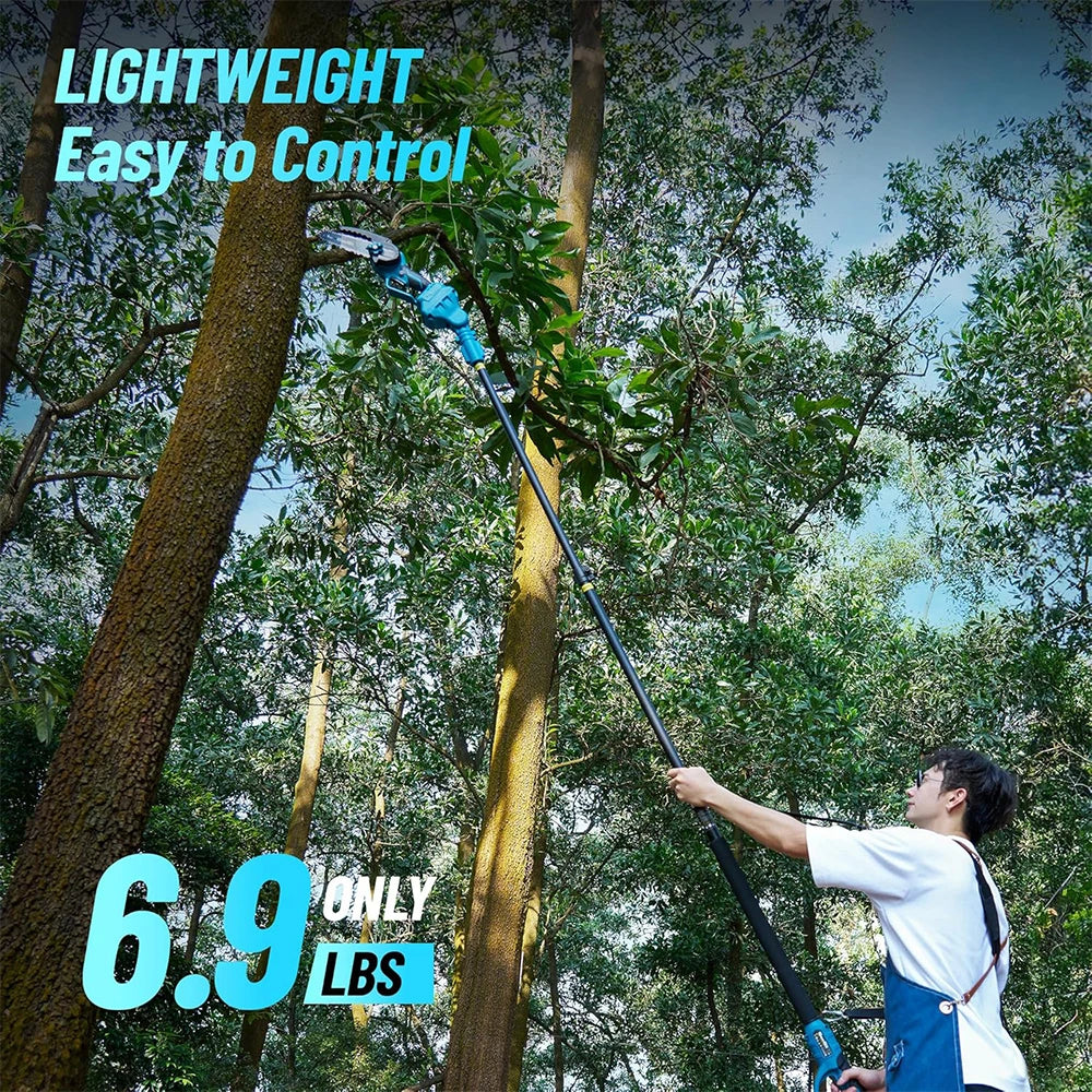 Seesii 6'' Brushless Electric Chainsaw 2 IN 1 Tree Trimming Branch Pruner Cutting Power Tools - ShoreCo.Shop